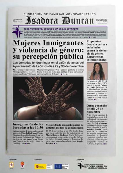 IsadoraV jornadas sobre Mujeres inmigrantes y violencia de género
