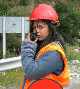 mujer trabajando